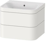 Duravit Waschtischset Happy D.2 Plus 575x490mm mit 2 Schubkästen in Taupe Supermatt
