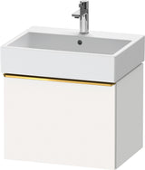 DURAVIT D-Neo Waschtischunterbau 584 mm wandhängend mit 1 Auszug, Griff Bronze, Weiß Matt