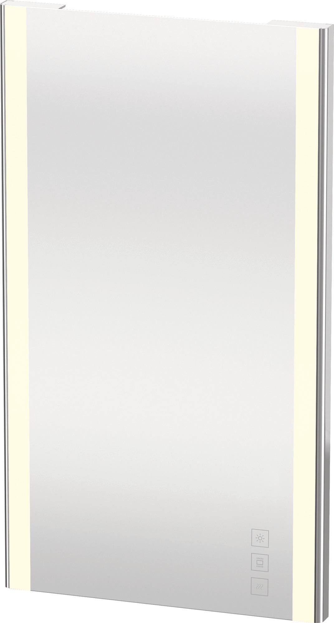 Duravit XSquare Spiegel 450x800mm chrom mit LED-Beleuchtung und Dimmfunktion
