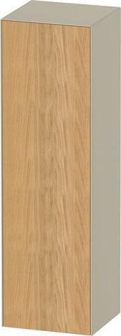 Duravit White Tulip Halbhochschrank 1320 mm, 1 Tür, Nussbaum/Taupe, Soft-Close, von Philippe Starck