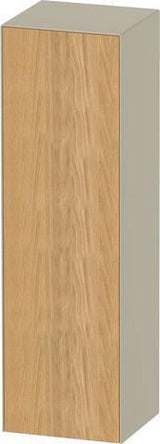 Duravit White Tulip Halbhochschrank 1320 mm, 1 Tür, Nussbaum/Taupe, Soft-Close, von Philippe Starck