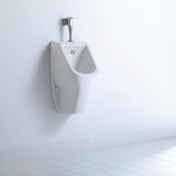 DURAVIT D-Code Urinal weiß spülrandlos Zulauf oben 565 mm – ohne Fliege