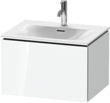 Duravit L-Cube Waschtischunterbau 620 mm weiß matt, 1 Auszug, wandhängend, Tip-On