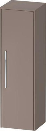 DURAVIT D-Code Halbhochschrank 400 mm, rechts, Basalt Matt, 1 Tür, Glasböden