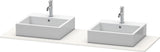 DURAVIT XSquare Konsole 1600 mm mit zwei Ausschnitten – Weiß Seidenmatt