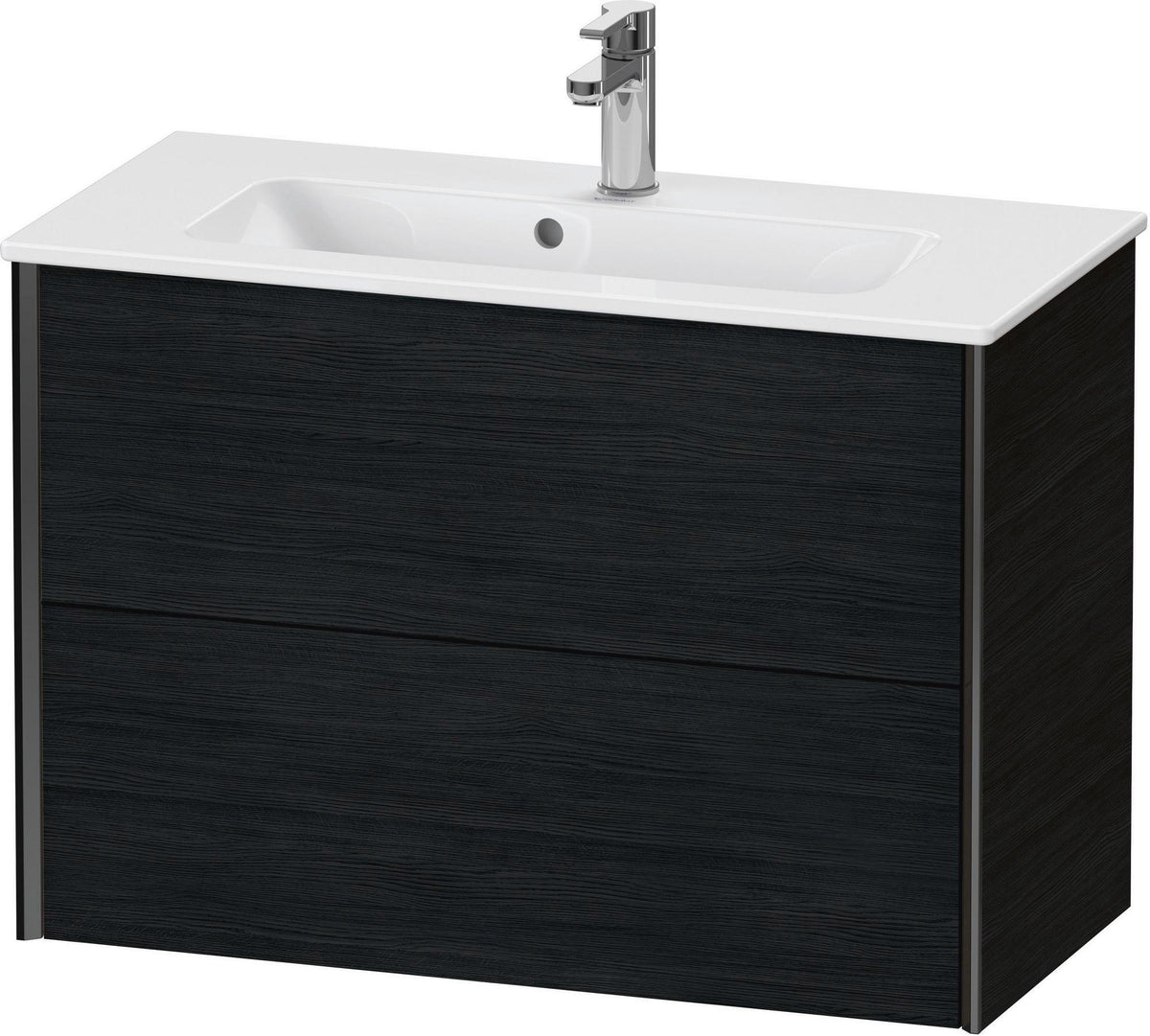 DURAVIT XViu Waschtischunterbau wandhängend 810 mm, 2 Schubladen, champagner matt/weiß matt