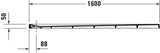 DURAVIT Stonetto Duschwanne 1400x800x50 mm Mineralguss Weiß Matt – Bodenbündig & Rutschhemmend