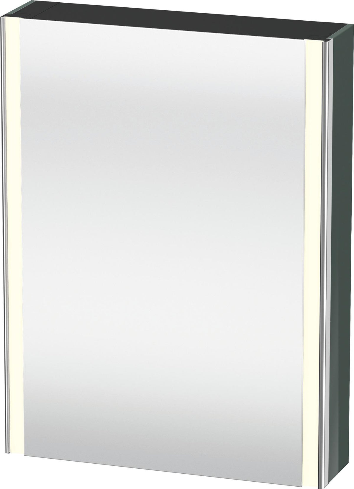 DURAVIT XSquare Spiegelschrank 800x600x155 mm Dolomiti Grey mit LED-Beleuchtung und Steckdose