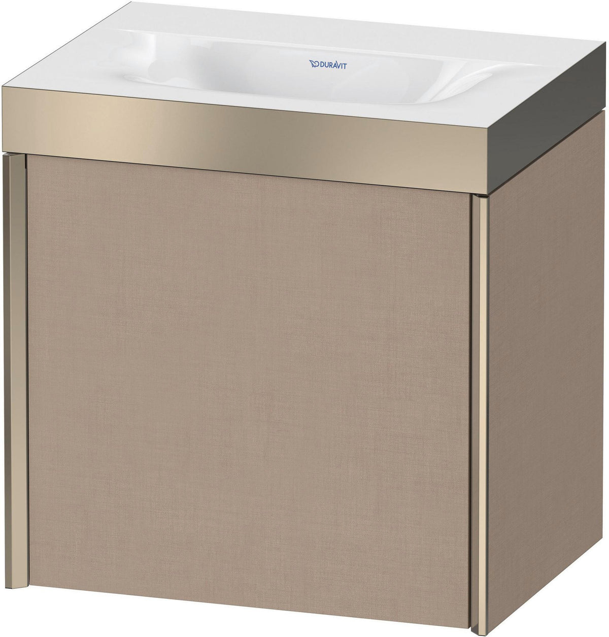 DURAVIT XViu c-bonded Waschtischunterbauset 460 mm, champagner matt/leinen, 1 Tür