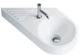 DURAVIT Handwaschbecken Architec 645 mm, weiß, mit Hahnlochbank, ohne Überlauf – Wandmontage