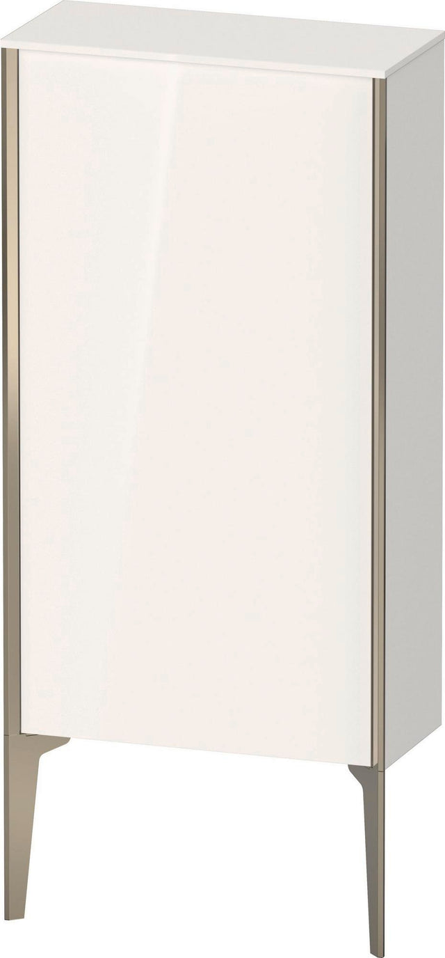 DURAVIT XViu Halbhochschrank 500x240x890 mm, 1 Tür, Tip-on, Weiß Matt – Wandhängend