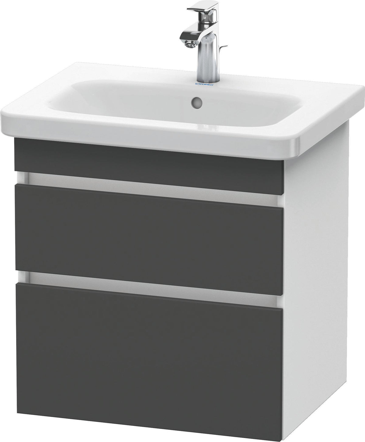 DURAVIT DuraStyle Waschtischunterbau wandhängend 580 mm mit 2 Schubkästen, weiß matt