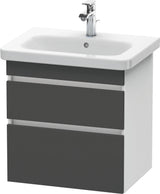 DURAVIT DuraStyle Waschtischunterbau wandhängend 580 mm mit 2 Schubkästen, weiß matt