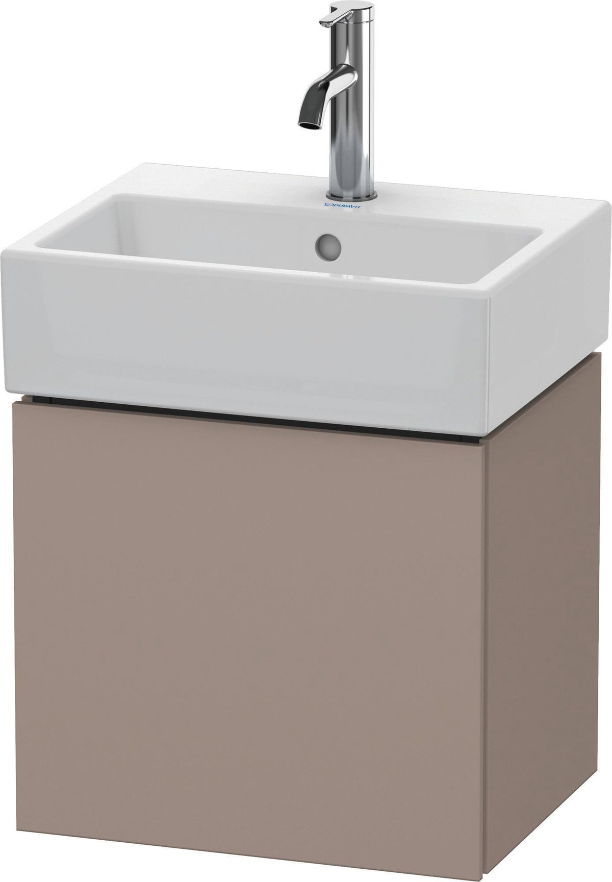 Duravit L-Cube Waschtischunterbau 434 mm weiß matt, 1 Tür links, wandhängend