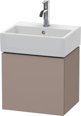 Duravit L-Cube Waschtischunterbau 434 mm weiß matt, 1 Tür links, wandhängend