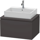 Duravit L-Cube Konsolenwaschtischunterbau 720 mm betongrau matt mit 1 Auszug und Tip-on-Technik