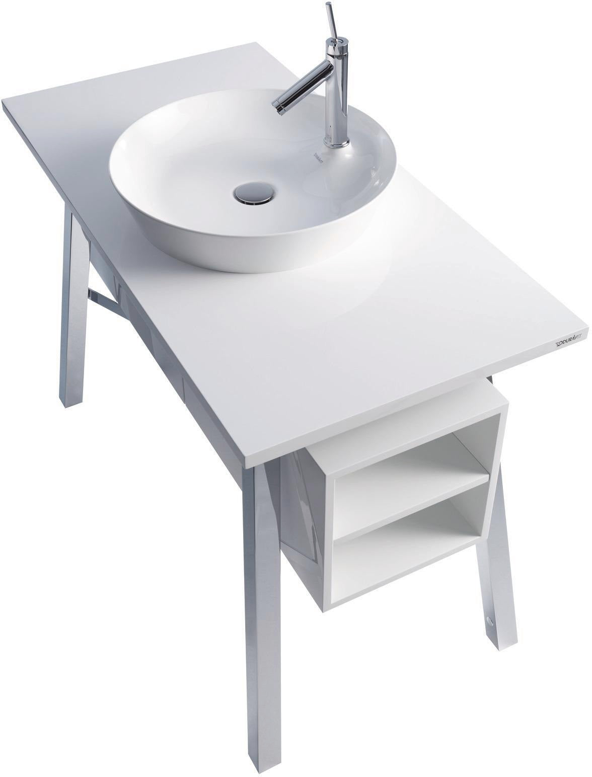 DURAVIT Cape Cod Aufsatzbecken 480 mm, Weiß Seidenmatt, mit Armatureninsel, ohne Überlauf