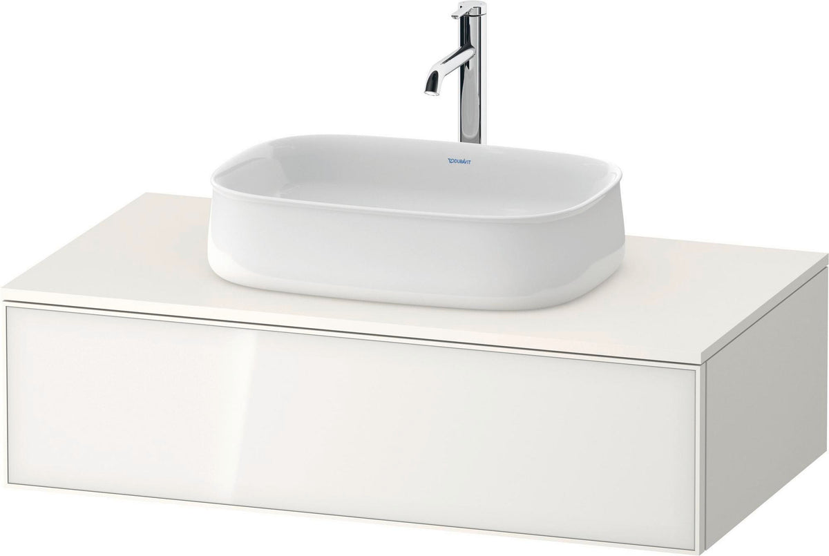 Duravit Zencha Konsolen-Waschtischunterbau 1000 mm Eiche Anthrazit mit 1 Auszug