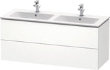 Duravit L-Cube Waschtischunterbau 1290 mm taupe supermatt mit Tip-On-Technik