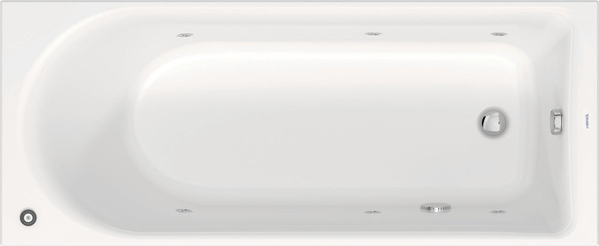 DURAVIT D-Neo Whirlwanne 1500x750 mm Einbau mit Jet-Project, 6 verstellbare Düsen, Weiß
