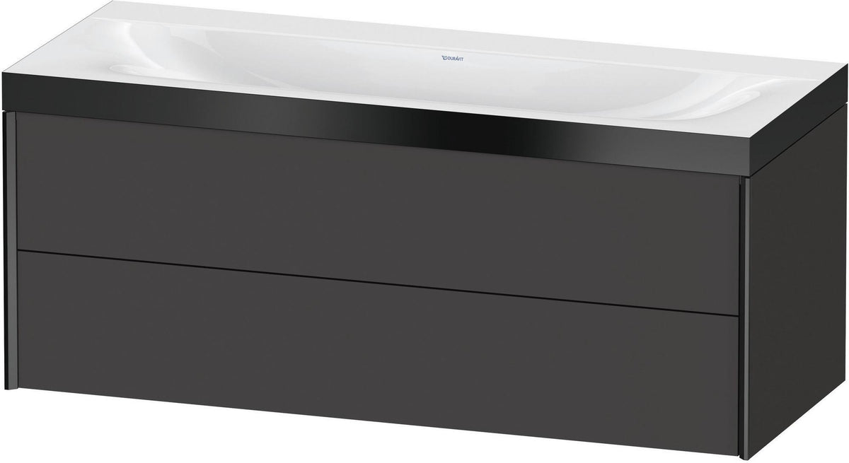 DURAVIT XViu c-bonded Waschtischunterbauset 1200 mm wandhängend mit 2 Schubkästen