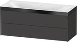 DURAVIT XViu c-bonded Waschtischunterbauset 1200 mm wandhängend mit 2 Schubkästen