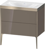 DURAVIT XViu c-bonded Waschtischset bodenstehend 800 mm mit 2 Auszügen und Push-Open