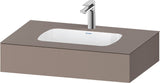 DURAVIT Qatego Einbauwaschtisch mit Konsole 800x550mm Weiß Hochglanz – Studio F. A. Porsche