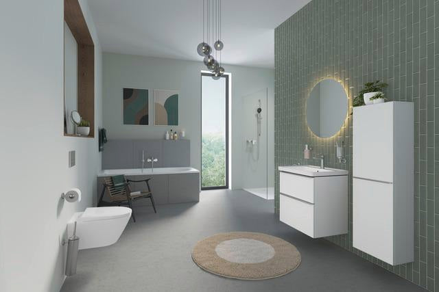 Duravit Brausestange 900 mm Gold Poliert – Höhenverstellbar mit verdeckter Befestigung