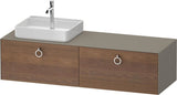 DURAVIT White Tulip Konsolenwaschtischunterbau 1600 mm wandhängend Weiß Seidenmatt 2 Auszüge