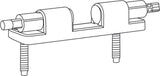 Duravit Scharnier-Set für WC-Sitz Universal Ersatzteil Edelstahl 0061681000