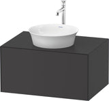 DURAVIT White Tulip Waschtischunterbau 800 mm, 1 Auszug, LED-Beleuchtung, anthrazit