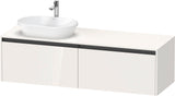 DURAVIT Ketho.2 Waschtischunterbau 1600 mm betongrau matt mit 2 Auszügen