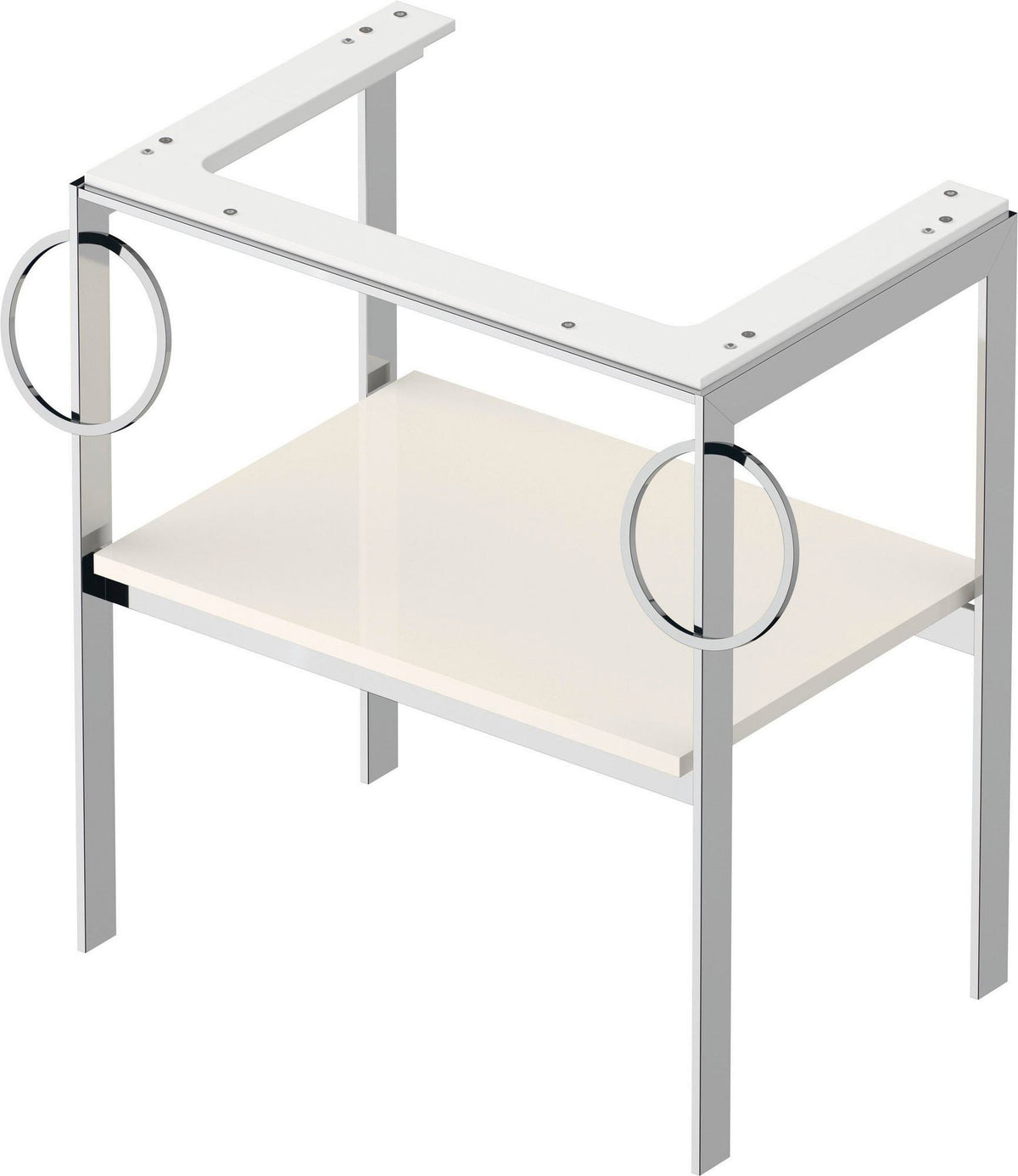 DURAVIT Metallkonsole White Tulip 760x684x450 mm Taupe Hochglanz mit Höhenausgleich