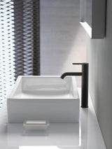 DURAVIT C.1 Einhebel-Waschtischmischer L ohne Zugstange, Schwarz Matt, 136 mm Ausladung