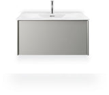 Duravit C.1 Einhebel-Waschtischmischer M mit Zugstange, Schwarz Matt
