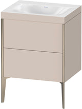 DURAVIT XViu c-bonded Waschtischunterbauset 600 mm mit 2 Auszügen, bodenstehend