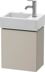 DURAVIT L-Cube Waschtischunterbau betongrau matt, 1 Tür, Anschlag links, wandhängend