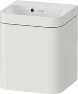 DURAVIT Happy D.2 c-bonded Waschtischset 400x360x480 mm mit 1 Tür links, Taupe seidenmatt