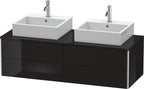 schwarz hochglanz / Mitteldichte Faserplatte (MDF) / schwarz
