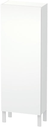 Duravit L-Cube Halbhochschrank 500 mm, 1 Tür links, betongrau matt, wandhängend, Soft-Close