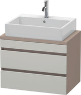 Duravit DuraStyle Konsolenunterschrank 700 mm betongrau matt mit 2 Schubkästen