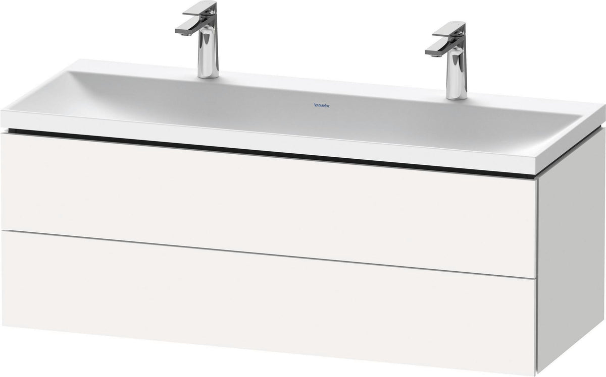 DURAVIT L-Cube Waschtischset 1200x480x480 mm, Eiche, 2 Schubkästen, wandhängend, Tip-on