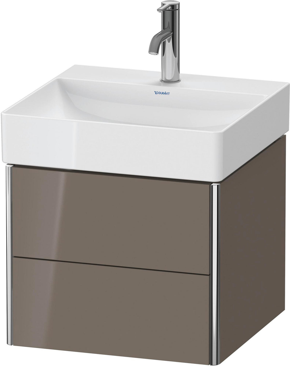 DURAVIT XSquare Waschtischunterbau wandhängend 484 mm, 2 Schubkästen, weiß matt, Tip-On