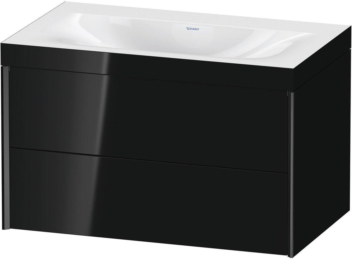 DURAVIT XViu c-bonded Waschtischset wandhängend 800x480x503mm mit 2 Schubkästen, Push-Open und Soft-Close
