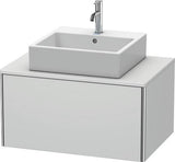 Duravit XSquare Waschtischunterbau 800 mm wandhängend, 1 Auszug, ohne Armatur, seidenmatt