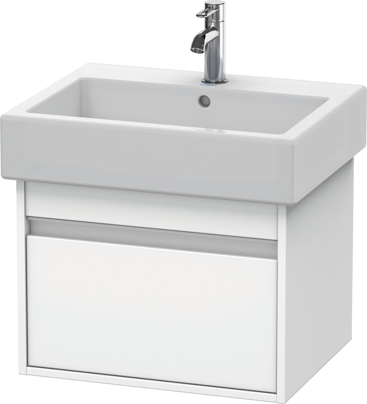 Duravit Ketho Waschtischunterbau wandhängend 440x550x410mm 1 Auszug weiß matt