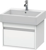 Duravit Ketho Waschtischunterbau wandhängend 440x550x410mm 1 Auszug weiß matt