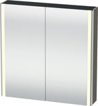 Mitteldichte Faserplatte (MDF) / grau / XSquare m.Beleuchtung 800x800x155mm, Flannel Grey sdm.