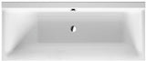 Duravit P3 Comforts Rechteck-Badewanne 1700x700 mm, Einbauwanne mit linker Rückenschräge, weiß